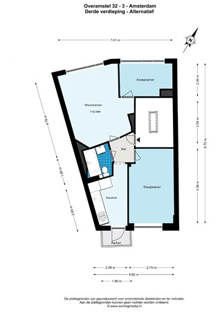 Plattegrond - Overamstelstraat 32-3, 1091 TP Amsterdam - Overamstel 32 - 3 - Amsterdam - Alternatief .jpg